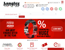 Tablet Screenshot of langleychrysler.com